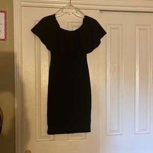 Black off the shoulder dress